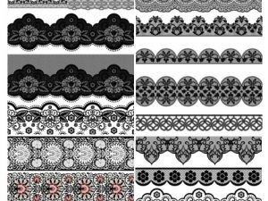 Vectors Seamless Lace Borders