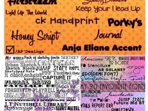 83 Sketchy Fonts