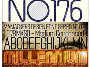Maniackers Design Fonts Collection
