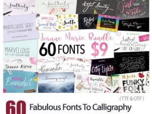 MightyDeals Fabulous Fonts From Brush Lettered To Calligraphy