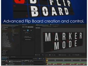 3D Flip Board v1.15 Plug-In For Adobe After Effects