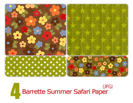 Barrette Summer Safari Paper Pattern