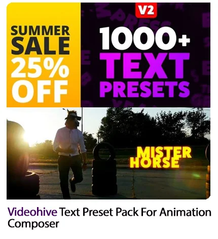 Videohive Text Preset Pack for Animation Composer