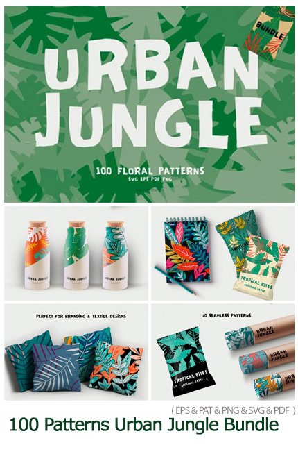 100 Patterns Urban Jungle Bundle