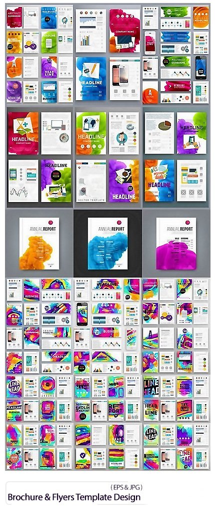 Brochure And Flyers Template Design In Vector From Stock