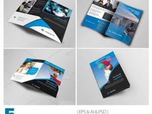 CM 5 Clean Business Bi Fold Brochure