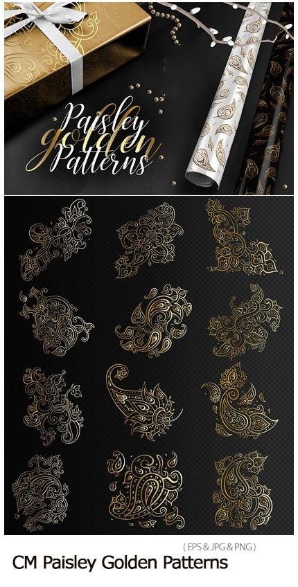 CM Paisley Golden Patterns