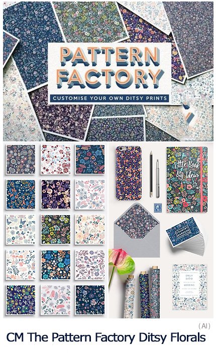CM The Pattern Factory Ditsy Florals