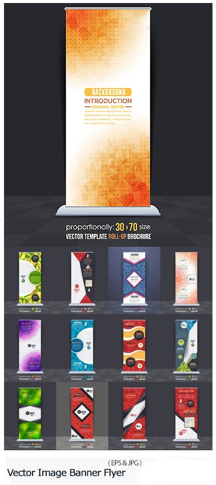 Collection Of Vector Image Banner Flyer Advertising Board Billboard