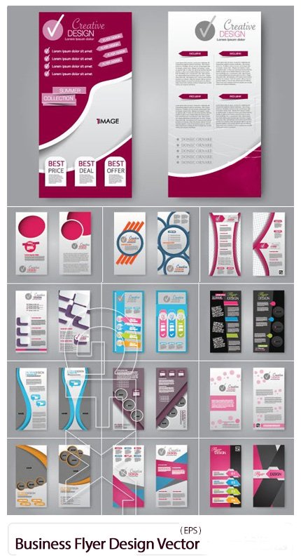 Corporate Business Flyer Layout Design Vector