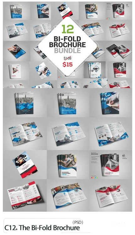 CreativeMarket 12 The Bi-Fold Brochure