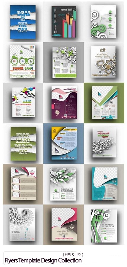 Flyers Template Design Collection 60
