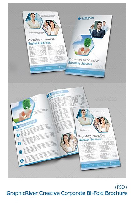 GraphicRiver Creative Corporate Bi-Fold Brochure Vol 4