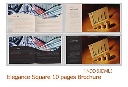 GraphicRiver Elegance Square 10 pages Brochure 2 Colors