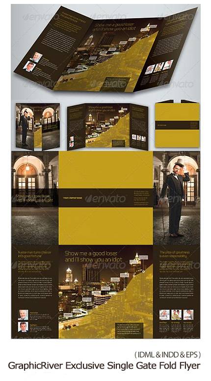 GraphicRiver Exclusive Single Gate Fold Flyer