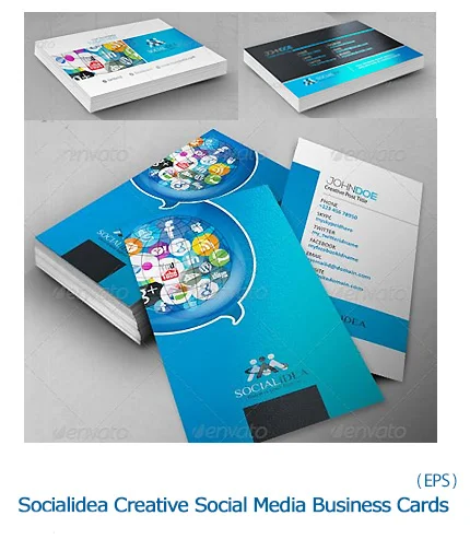 GraphicRiver Social idea Creative Social Media Business Cards