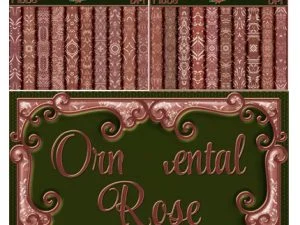 Ornamental Rose Gold Seamless Textures