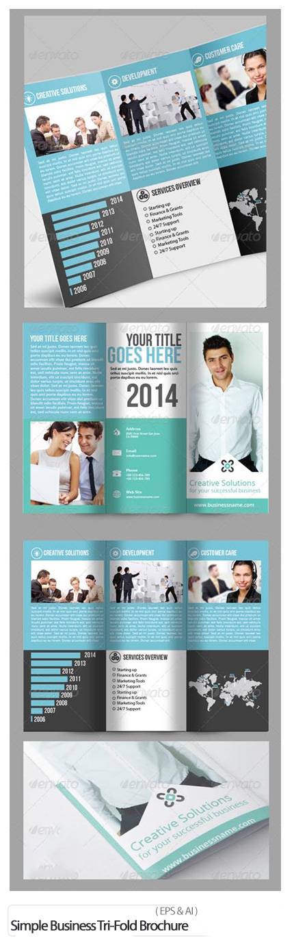 Simple Business Tri-Fold Brochure