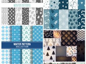 Winter Patterns Vector Collection