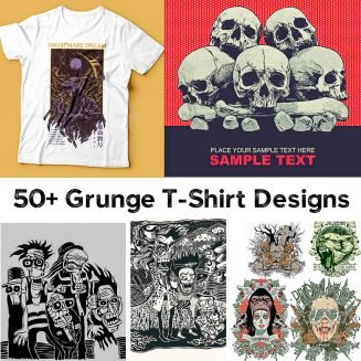 50 Grunge T-Shirt Designs Collection