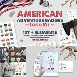 American Adventure Badges Logo Kit