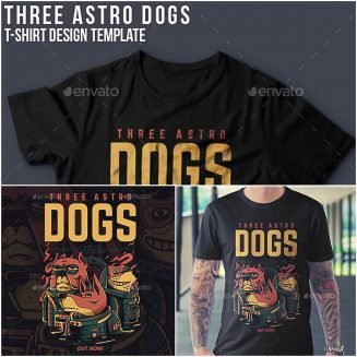 Astro Dogs T-Shirt Design