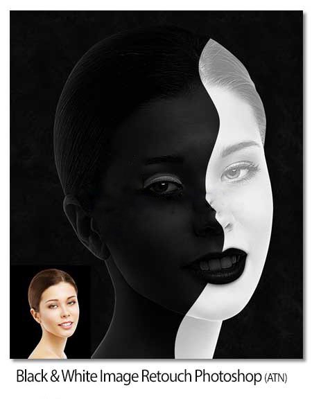 Black & White Image Retouch Photoshop