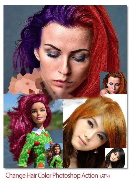 Change Hair Color Photoshop Action