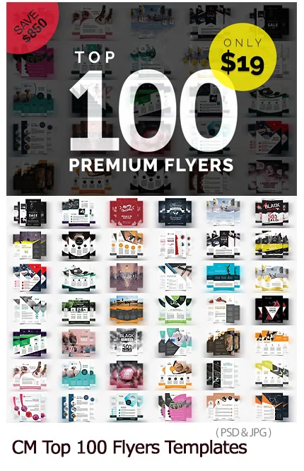 CreativeMarket Top 100 Premium Flyers Templates