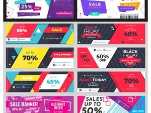 Flat Sales Banner Pack