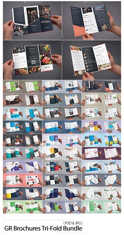 Graphicriver Brochures Multipurpose Tri-Fold Bundle