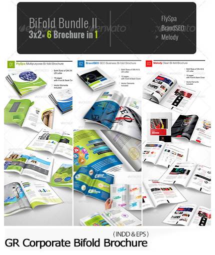 Graphicriver Corporate Bifold Brochure Bundle