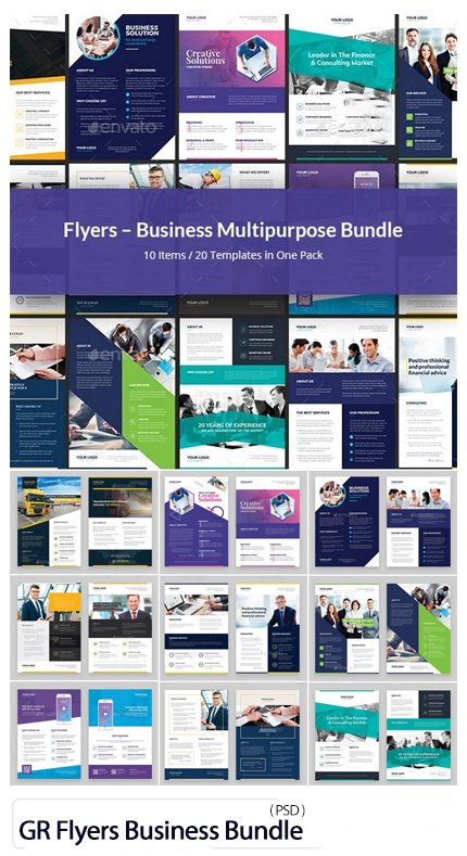 Graphicriver Flyers Business Multipurpose Bundle 10 In 1