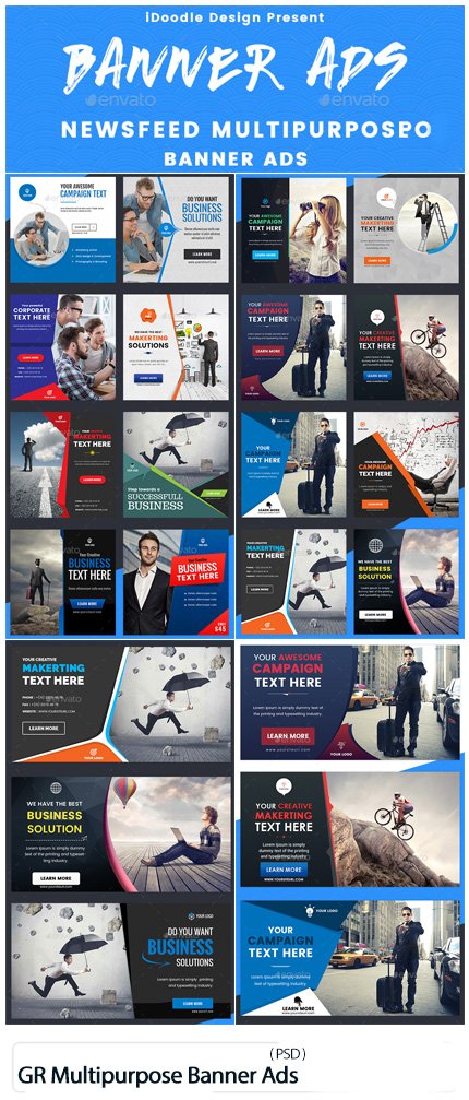 Graphicriver Newsfeed Multipurpose Banner Ads