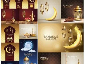 Ramadan Kareem Illustration Set