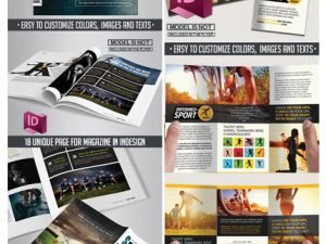 Sport Magazine And Tri-Fold Brochure Indesign Template
