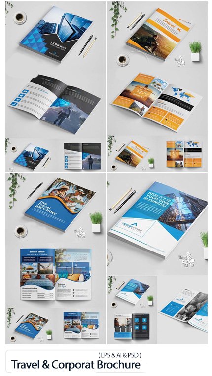 Travel And Corporat Bi-Fold Brochure