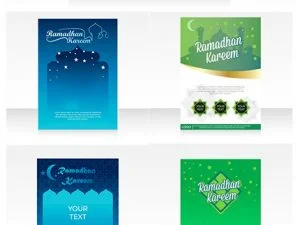 Vector Modern Brochure Ramadan Kareem