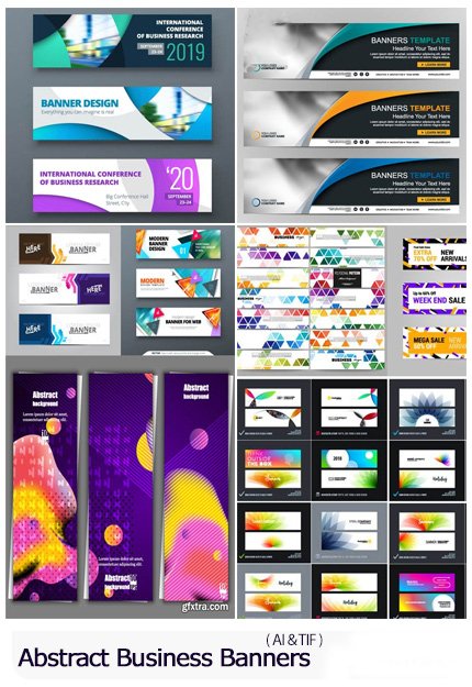 Vectors Abstract Business Banners