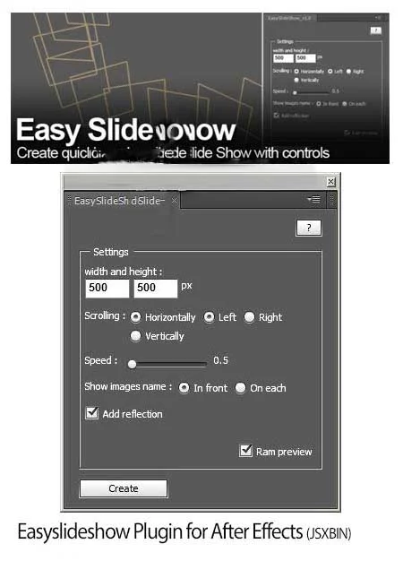 Easyslideshow Plugin for After Effects