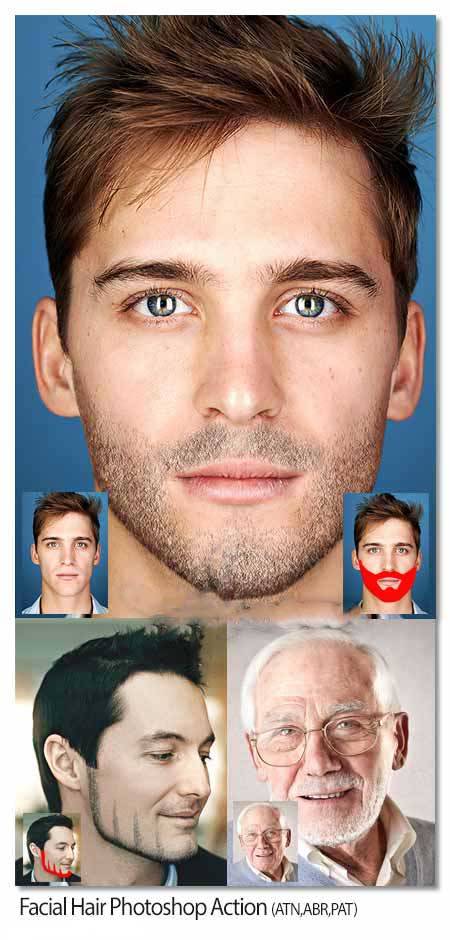 Facial Hair Photoshop Action