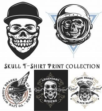 Skull T-shirt Print Collection