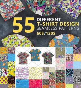 T-shirt design pattern bundle