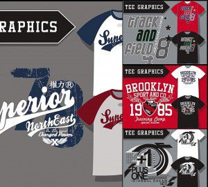T-shirt design sport vector