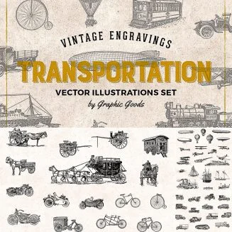 Vintage Transport Engravings