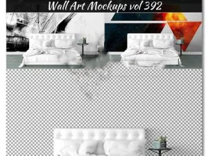 Wall Mockup-Sticker Mockup Vol 392
