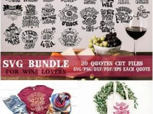 Wine Lovers SVG Bundle