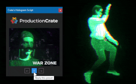Crates Hologram Script For After Effect