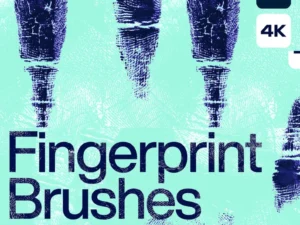 100 4K Fingerprint Photoshop Brushes