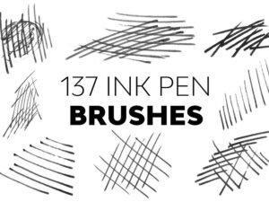 137 Ink Pen Brushes